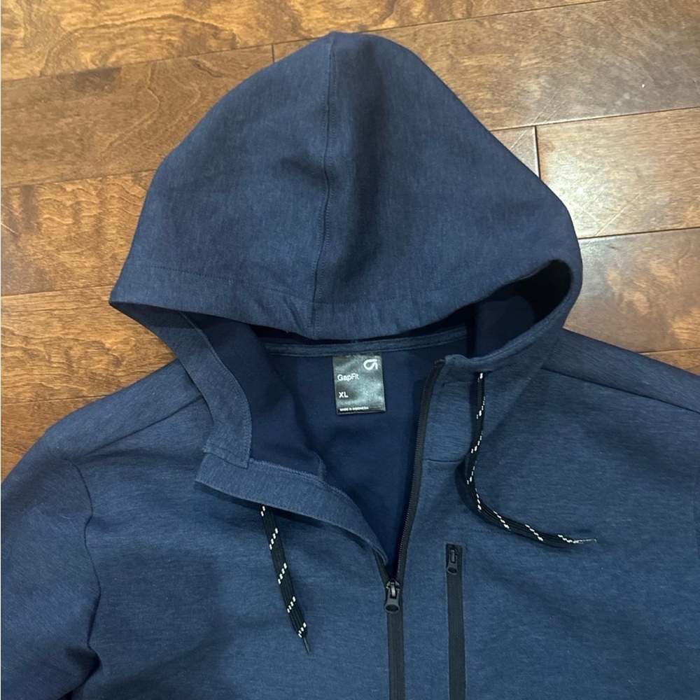 Navy Zip Hoodie (XL)